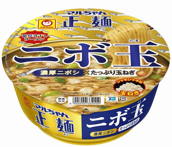 東洋水産「マルちゃん正麺　カップ　ニボ玉たま 」