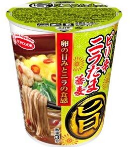 エースコック「まる旨　ピリ辛ニラたま蕎麦」