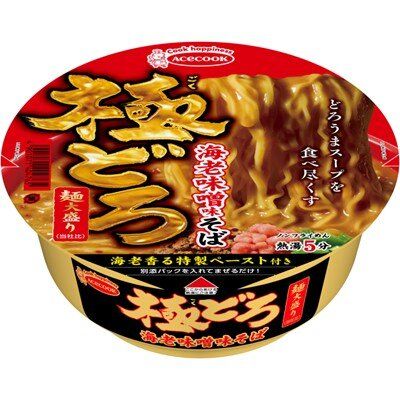 エースコック「極どろ　海老味噌味そば　麺大盛り」