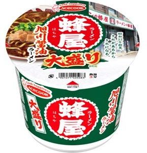 エースコック「蜂屋　旭川醤油ラーメン　大盛り」