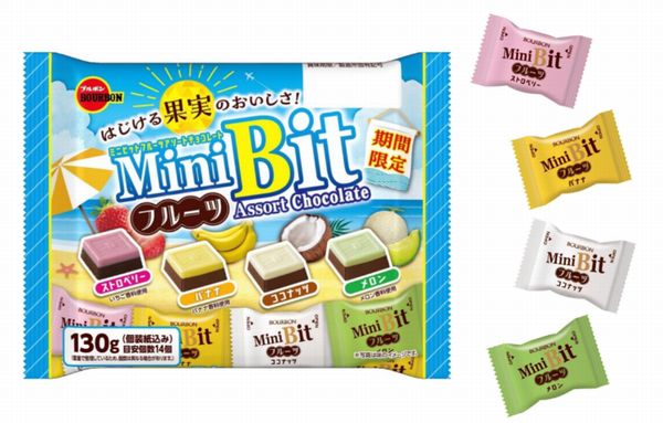 ブルボン　期間限定チョコ「ミニビットフルーツアソートＦＳ」