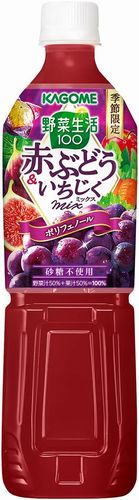 カゴメ「野菜生活100 赤ぶどう＆いちじくミックス」