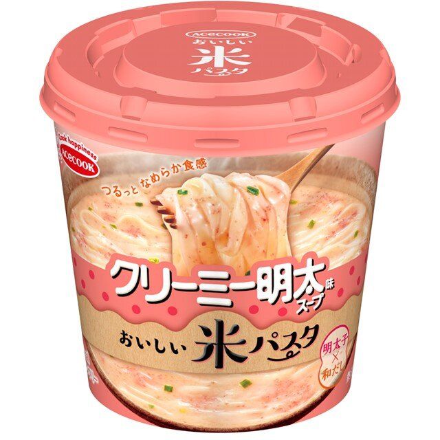 エースコック　米パスタ　クリーミー明太味スープ