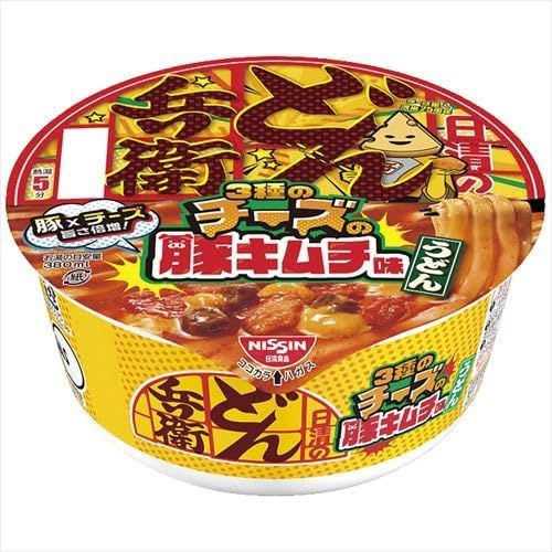 日清食品 日清のどん兵衛 3種のチーズの豚キムチ味うどん