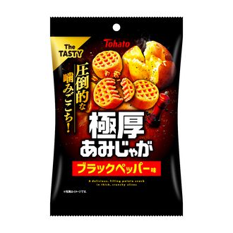 東ハト　極厚あみじゃが・ブラックペッパー味