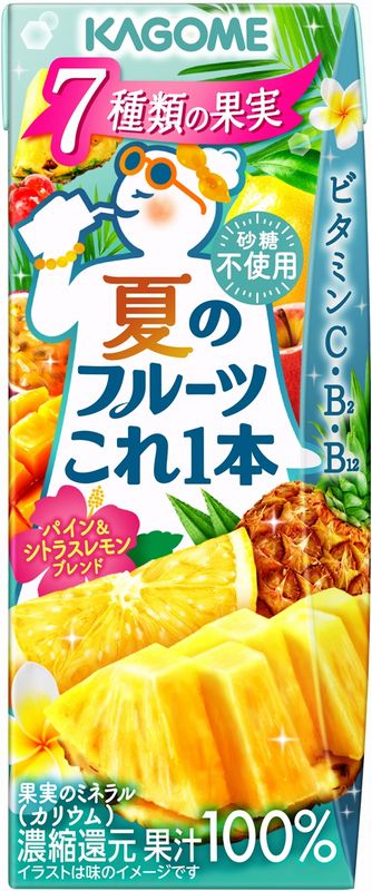 カゴメ　夏のフルーツこれ一本 パイン＆シトラスレモンブレンド