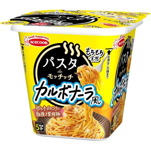 エースコック　パスタdeモッチッチ　カルボナーラ風