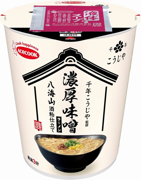 エースコック　千年こうじや監修　八海山酒粕仕立て　濃厚味噌ラーメン
