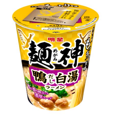 明星食品　明星 麺神カップ 鴨だし白湯ラーメン