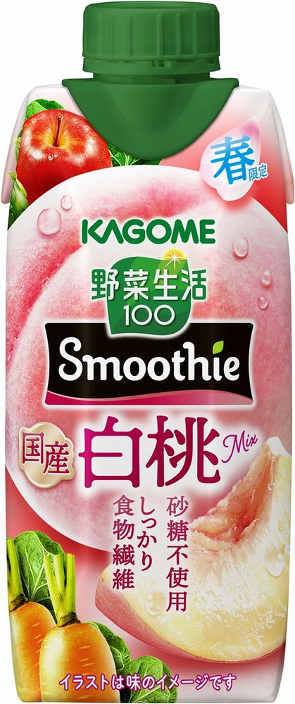 カゴメ　野菜生活100 smoothie 国産白桃mix