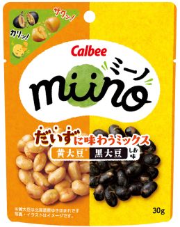 miino（ミーノ） だいずに味わうミックス 黄大豆黒大豆 しお味