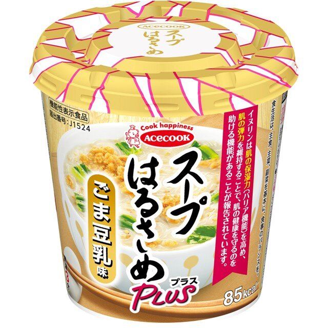 エースコック　スープはるさめプラス　ごま豆乳味