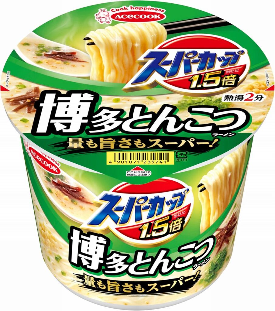 エースコック「スーパーカップ1.5倍 とんこつラーメン」